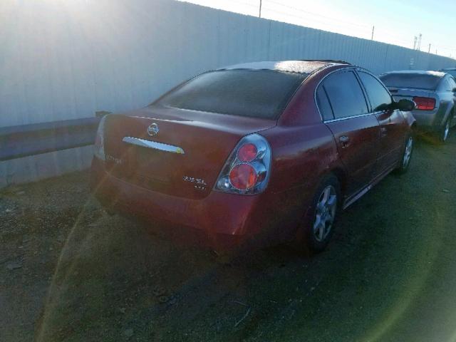 1N4BL11D36C135428 - 2006 NISSAN ALTIMA SE BURGUNDY photo 4