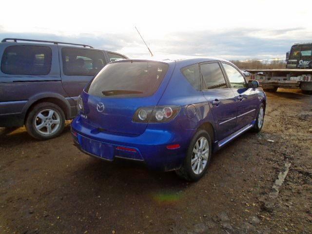 JM1BK343471759201 - 2007 MAZDA 3 HATCHBAC BLUE photo 4