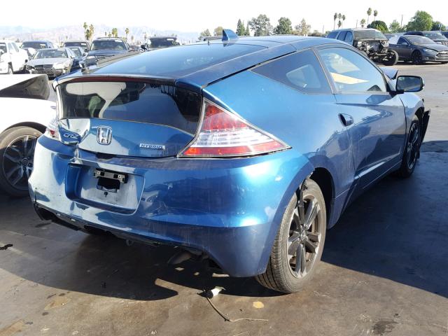 JHMZF1D49ES002025 - 2014 HONDA CR-Z BLUE photo 4