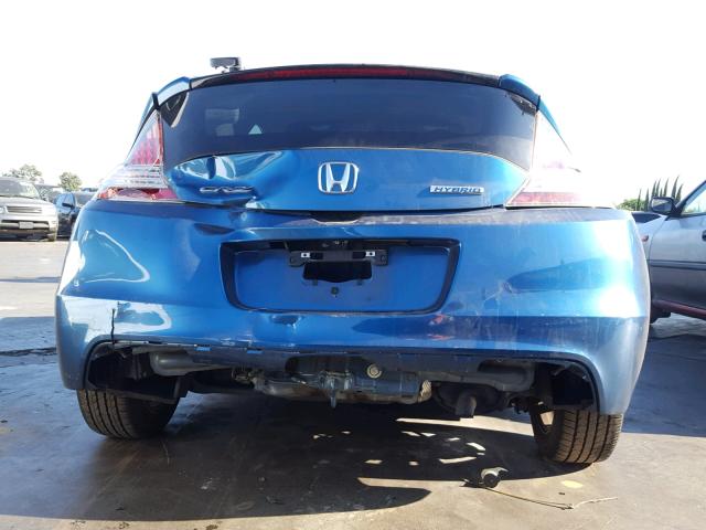 JHMZF1D49ES002025 - 2014 HONDA CR-Z BLUE photo 6