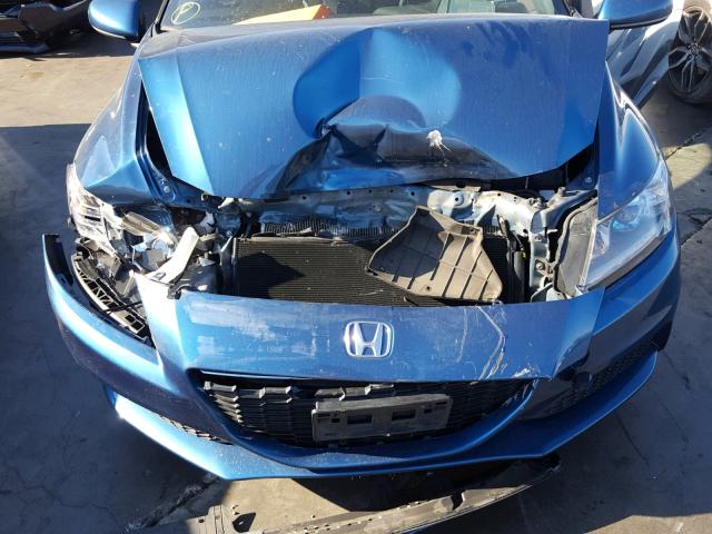 JHMZF1D49ES002025 - 2014 HONDA CR-Z BLUE photo 7