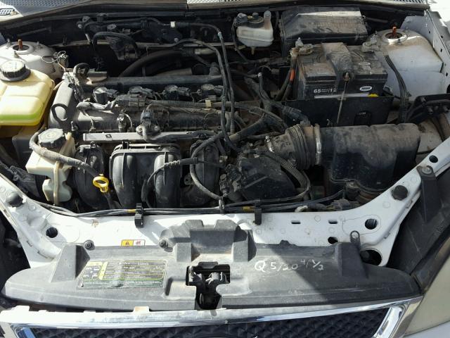 1FAFP34N97W250153 - 2007 FORD FOCUS ZX4 WHITE photo 7