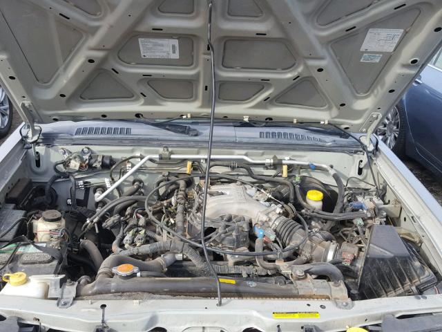 1N6ED27T4YC376522 - 2000 NISSAN FRONTIER C GRAY photo 7