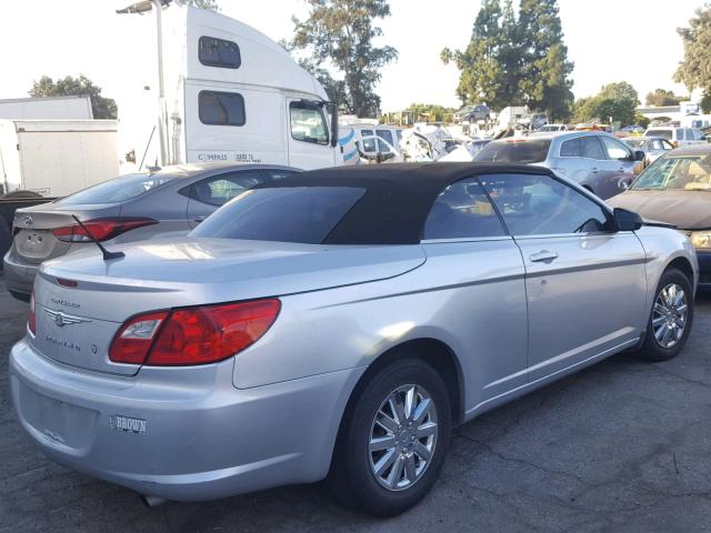 1C3BC4EB2AN139962 - 2010 CHRYSLER SEBRING LX SILVER photo 4