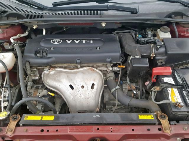 JTKDE167690280381 - 2009 TOYOTA SCION TC მუქწითელი ფოტო 7