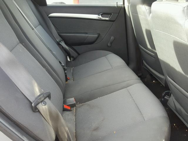 KL1TD5DE1AB116891 - 2010 CHEVROLET AVEO LS GRAY photo 6