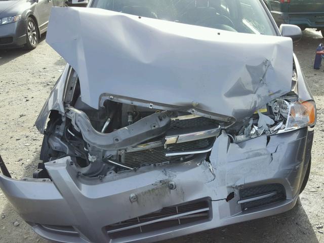 KL1TD5DE1AB116891 - 2010 CHEVROLET AVEO LS GRAY photo 7