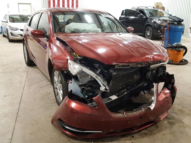 1C3CCBAB0EN208572 - 2014 CHRYSLER 200 LX MAROON photo 1