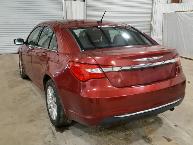 1C3CCBAB0EN208572 - 2014 CHRYSLER 200 LX MAROON photo 3