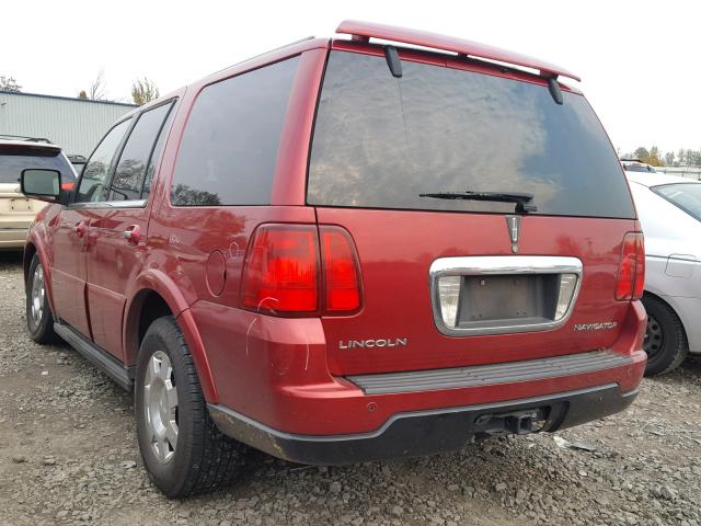 5LMFU28576LJ12756 - 2006 LINCOLN NAVIGATOR Қызыл фото 3