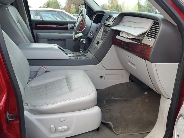 5LMFU28576LJ12756 - 2006 LINCOLN NAVIGATOR Қызыл фото 5