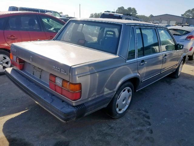 YV1FX8849K1386369 - 1989 VOLVO 740 GL GRAY photo 4