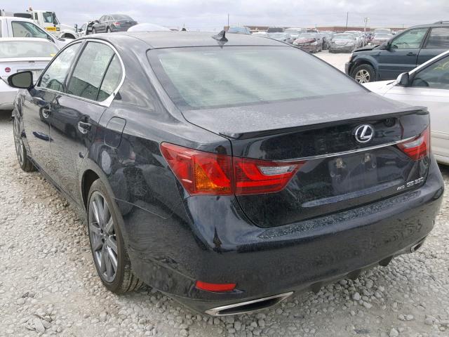 JTHCE1BL9E5025256 - 2014 LEXUS GS 350 BLACK photo 3