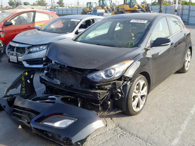 KMHD35LE9DU044649 - 2013 HYUNDAI ELANTRA GT BLACK photo 2