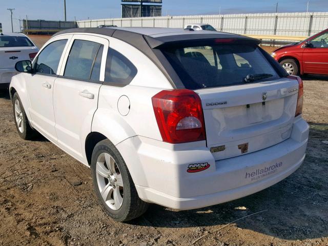 1C3CDWDA8CD532590 - 2012 DODGE CALIBER SX WHITE photo 3