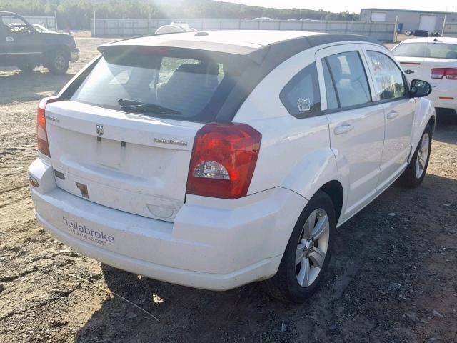 1C3CDWDA8CD532590 - 2012 DODGE CALIBER SX WHITE photo 4