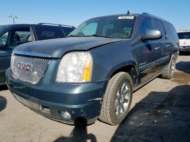 1GKFK66878J232836 - 2008 GMC YUKON XL D BLUE photo 2