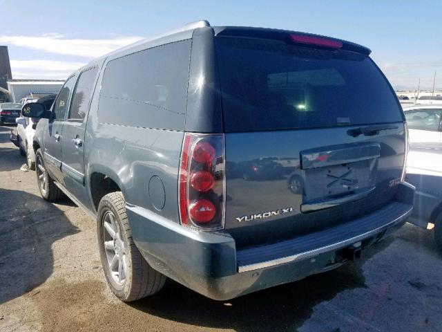 1GKFK66878J232836 - 2008 GMC YUKON XL D BLUE photo 3