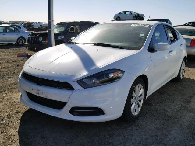 1C3CDFBB9ED902914 - 2014 DODGE DART SXT WHITE photo 2