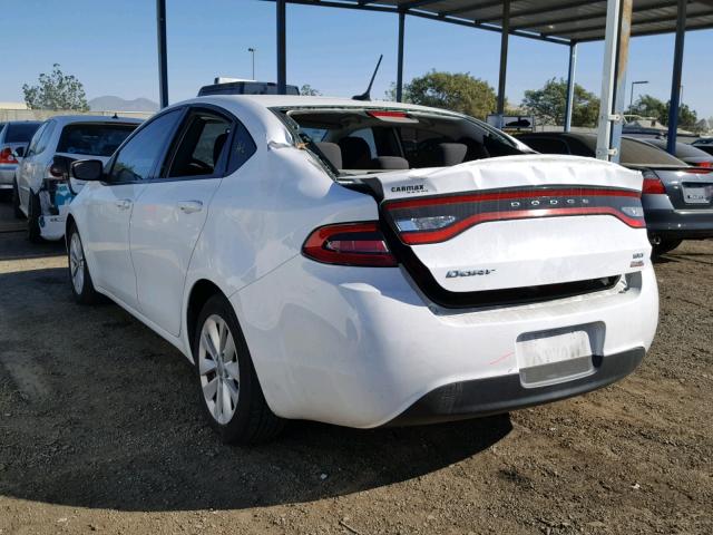 1C3CDFBB9ED902914 - 2014 DODGE DART SXT WHITE photo 3