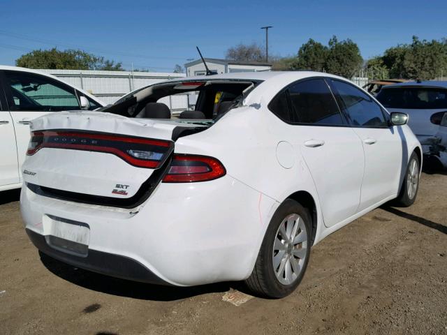 1C3CDFBB9ED902914 - 2014 DODGE DART SXT WHITE photo 4