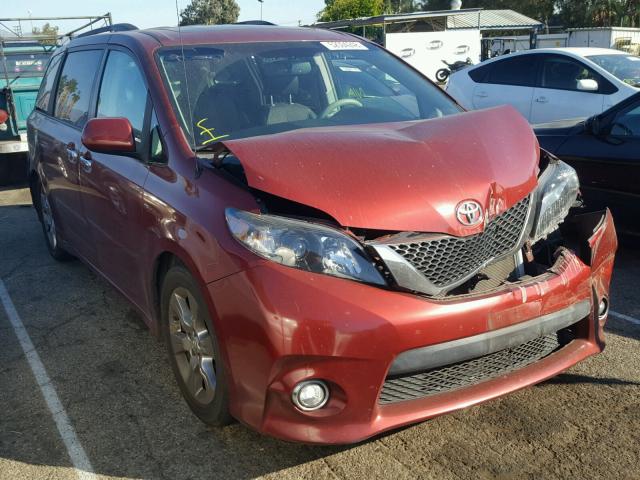 5TDXK3DC6DS393813 - 2013 TOYOTA SIENNA SPO BURGUNDY photo 1