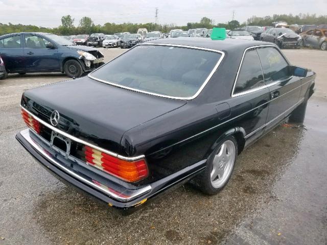 WDBCA45D8KA426124 - 1989 MERCEDES-BENZ 560 SEC BLACK photo 4