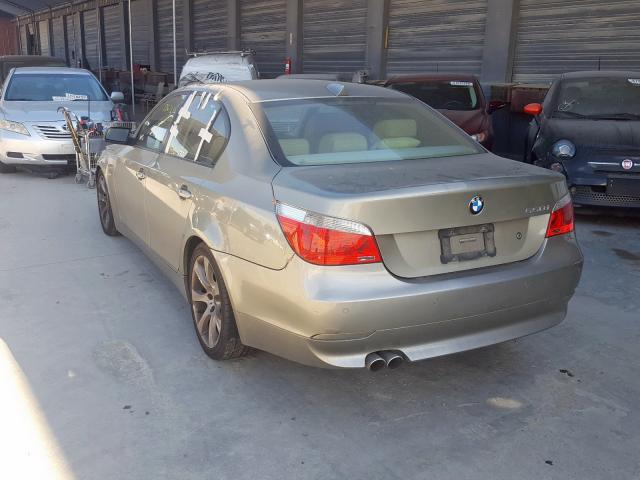 WBANB53557CP07248 - 2007 BMW 550 I GOLD photo 3