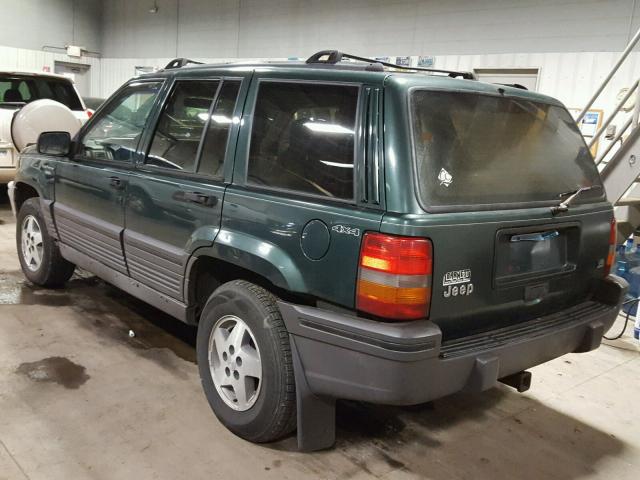 1J4GZ58Y0RC142351 - 1994 JEEP GRAND CHER GREEN photo 3