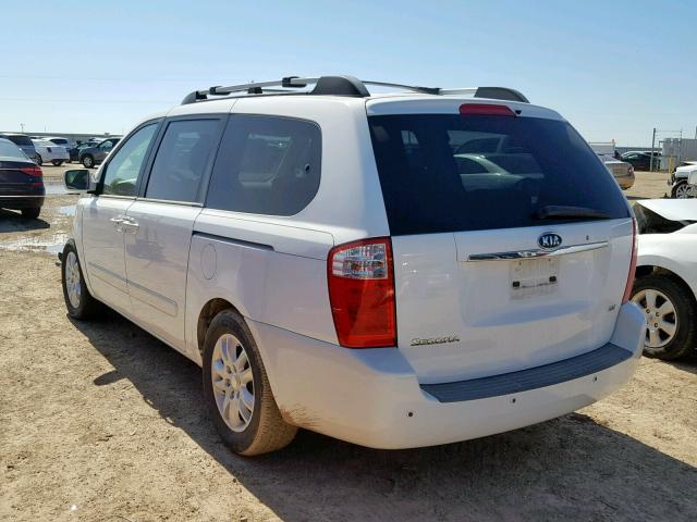 KNDMB233476113390 - 2007 KIA SEDONA EX WHITE photo 3