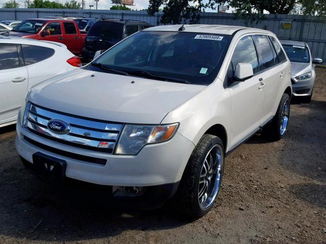 2FMDK48C28BB18042 - 2008 FORD EDGE SEL WHITE photo 2