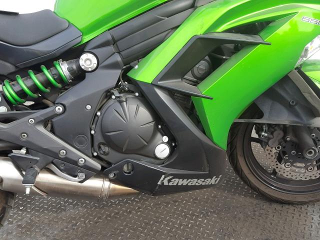 JKAEXEF10FDA22223 - 2015 KAWASAKI EX650 F GREEN photo 7