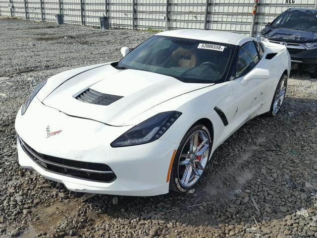 1G1YK2D71E5124443 - 2014 CHEVROLET CORVETTE S WHITE photo 2