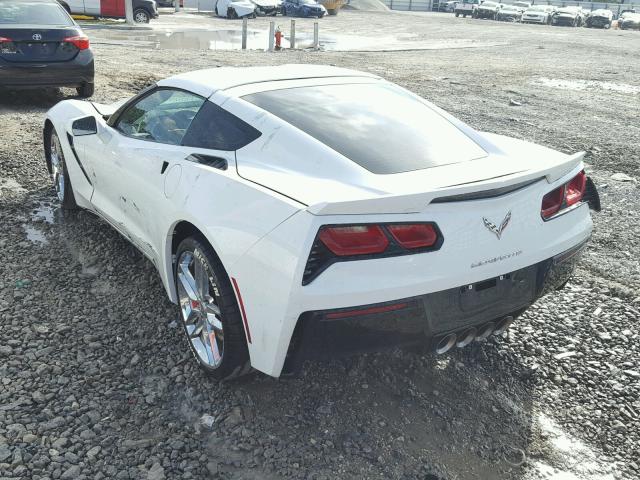 1G1YK2D71E5124443 - 2014 CHEVROLET CORVETTE S WHITE photo 3