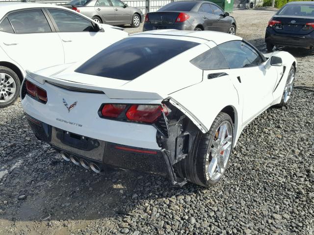 1G1YK2D71E5124443 - 2014 CHEVROLET CORVETTE S WHITE photo 4