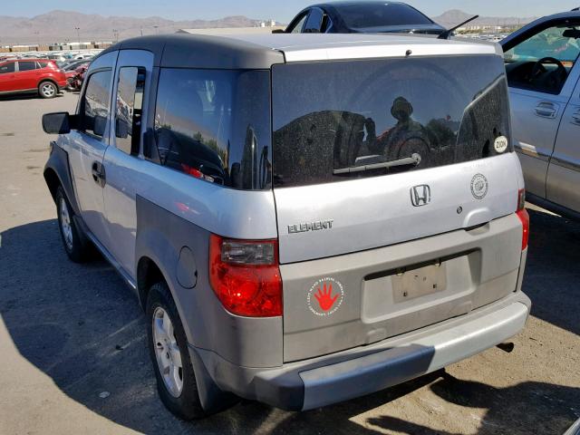 5J6YH17503L021592 - 2003 HONDA ELEMENT EX SILVER photo 3