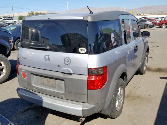 5J6YH17503L021592 - 2003 HONDA ELEMENT EX SILVER photo 4