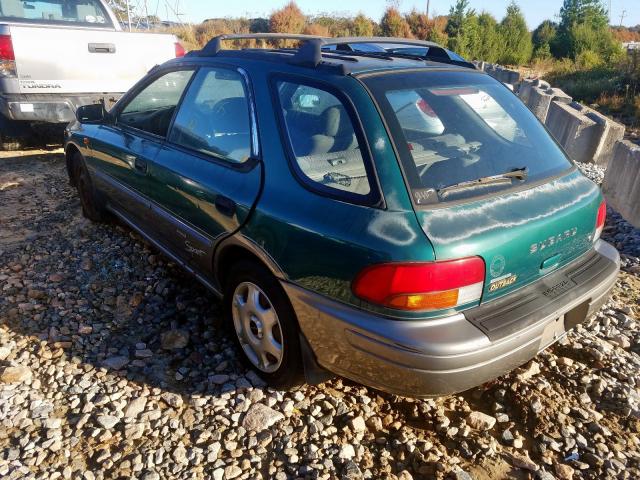 JF1GF4850XG807842 - 1999 SUBARU IMPREZA OU GREEN photo 3