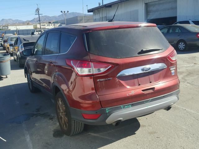 1FMCU0JX4EUB49651 - 2014 FORD ESCAPE TIT RED photo 3