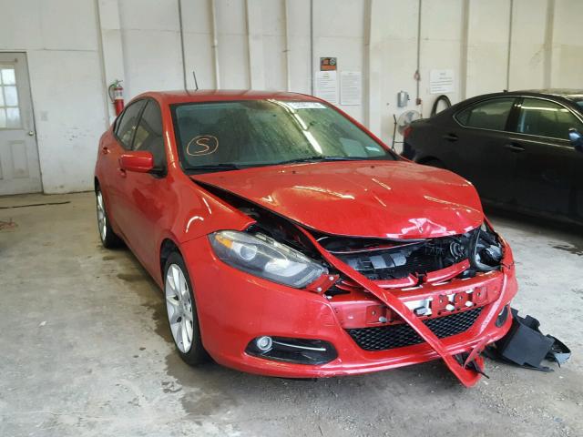 1C3CDFBH3DD648930 - 2013 DODGE DART SXT RED photo 1