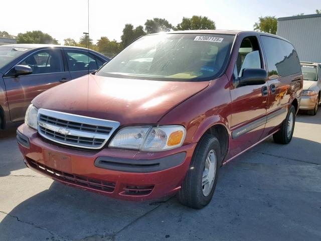 1GNDX03E13D297918 - 2003 CHEVROLET VENTURE BURGUNDY photo 2