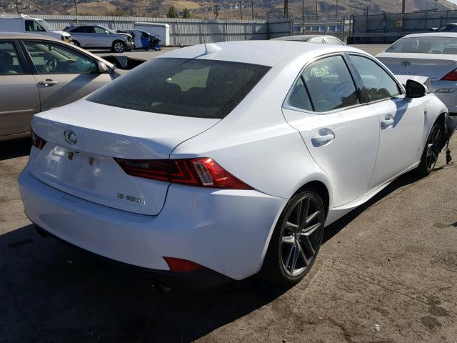 JTHBE1D22E5011635 - 2014 LEXUS IS 350 WHITE photo 4