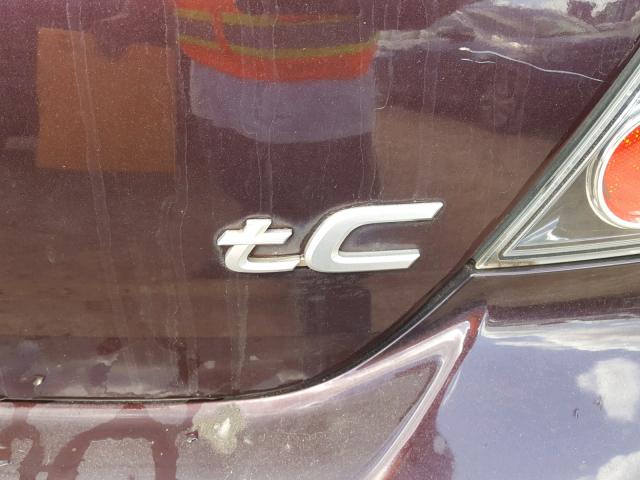 JTKDE3B75A0302716 - 2010 TOYOTA SCION TC 栗色 照片 9