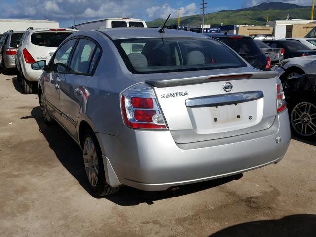 3N1AB6AP9BL648684 - 2011 NISSAN SENTRA 2.0 SILVER photo 3