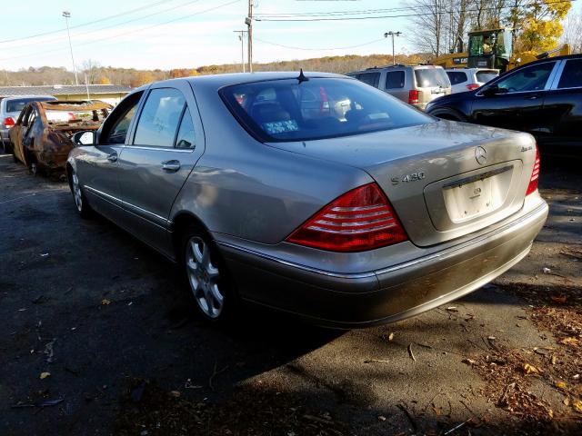 WDBNG83J03A381981 - 2003 MERCEDES-BENZ S 430 4MAT BEIGE photo 3