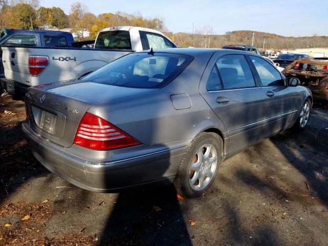 WDBNG83J03A381981 - 2003 MERCEDES-BENZ S 430 4MAT BEIGE photo 4