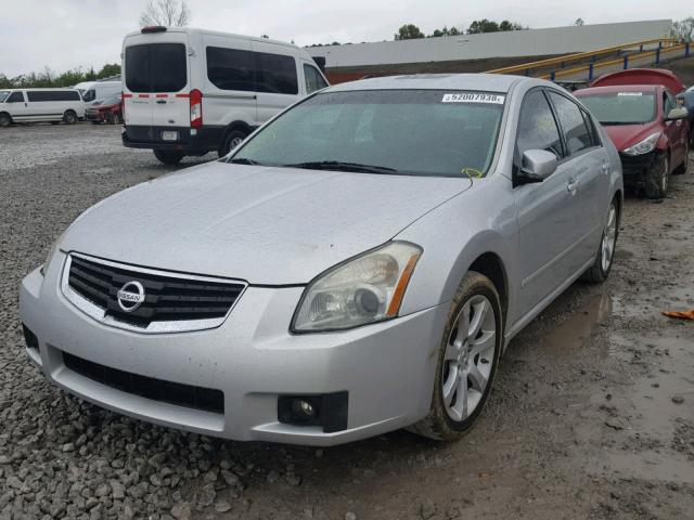 1N4BA41E88C827185 - 2008 NISSAN MAXIMA SE SILVER photo 2