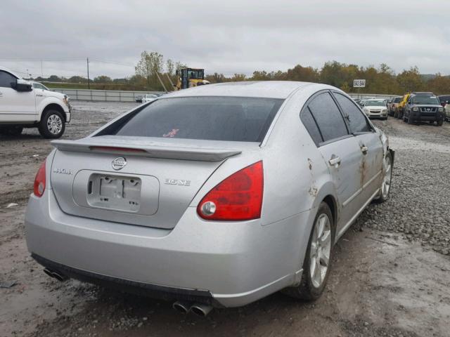 1N4BA41E88C827185 - 2008 NISSAN MAXIMA SE SILVER photo 4