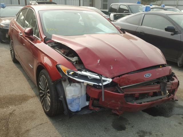 3FA6P0RU0HR370894 - 2017 FORD FUSION TIT RED photo 1