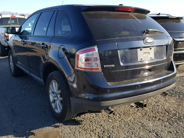 2FMDK38C79BA86328 - 2009 FORD EDGE SEL BLUE photo 3